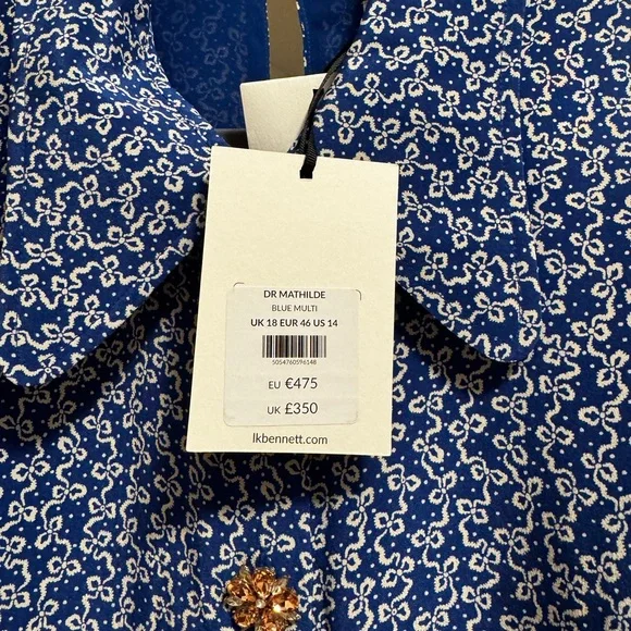 LK Bennett Mathilde Long Sleeve Dress - Picture 5 of 9